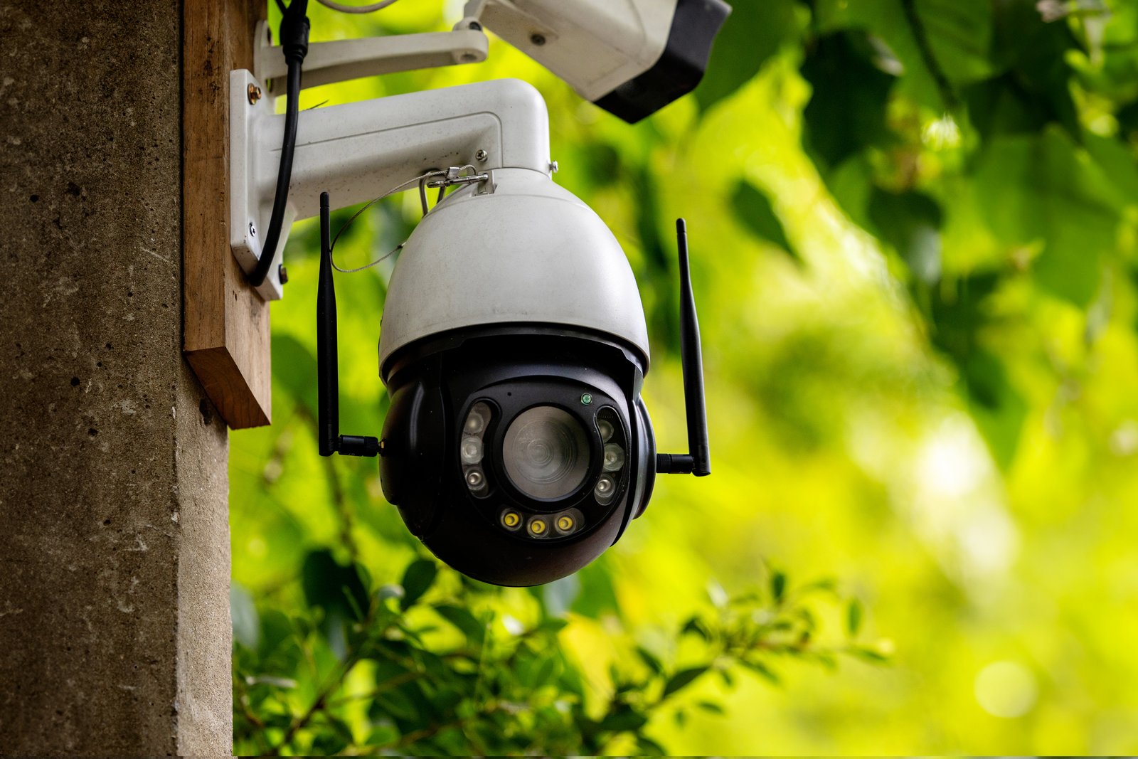 CCTV cameras forming part of an integrated security system